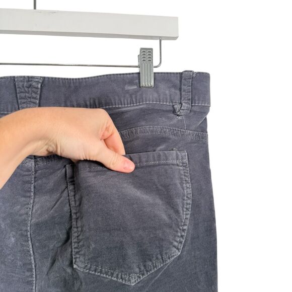 Wit & Wisdom Ab Technology Grey Corduroy Pants Stretch Mid Rise Womens Size 12 - Picture 5 of 7